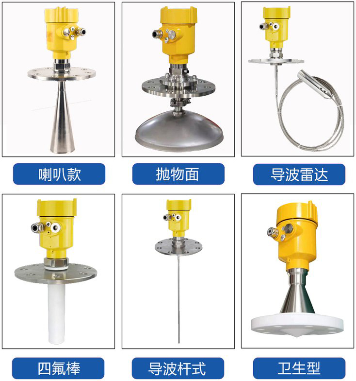 工業(yè)用雷達液位計產(chǎn)品分類圖
